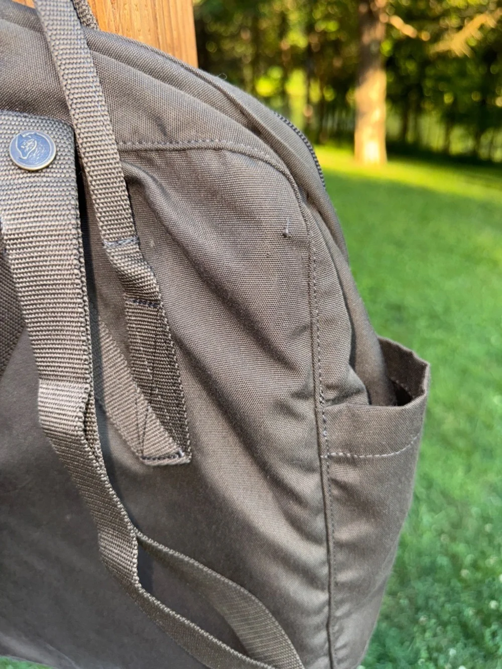 Fjallraven $105 Re-Kanken Dark Olive Backpack